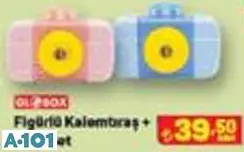 GLOBOX FİGÜRLÜ KALEMTIRAŞ + SİLGİ SET
